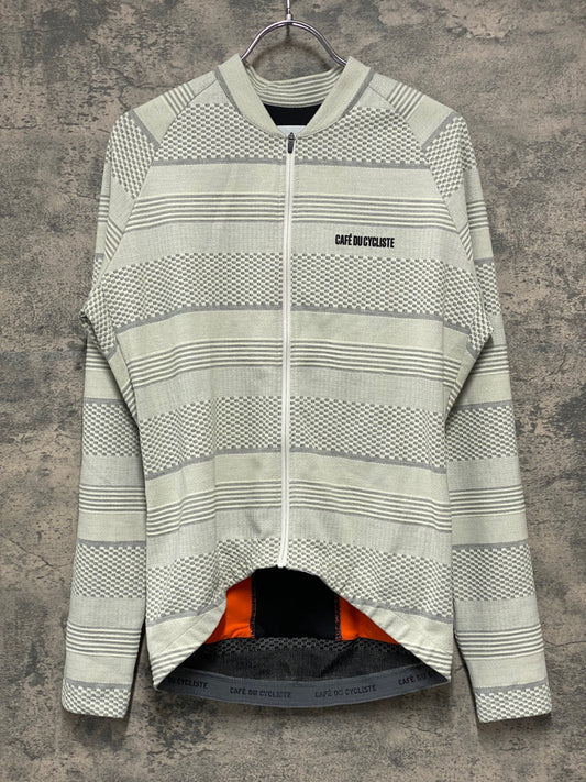 IZ939 カフェドシクリステ Cafe du Cycliste 長袖 サイクルジャージ M クリーム