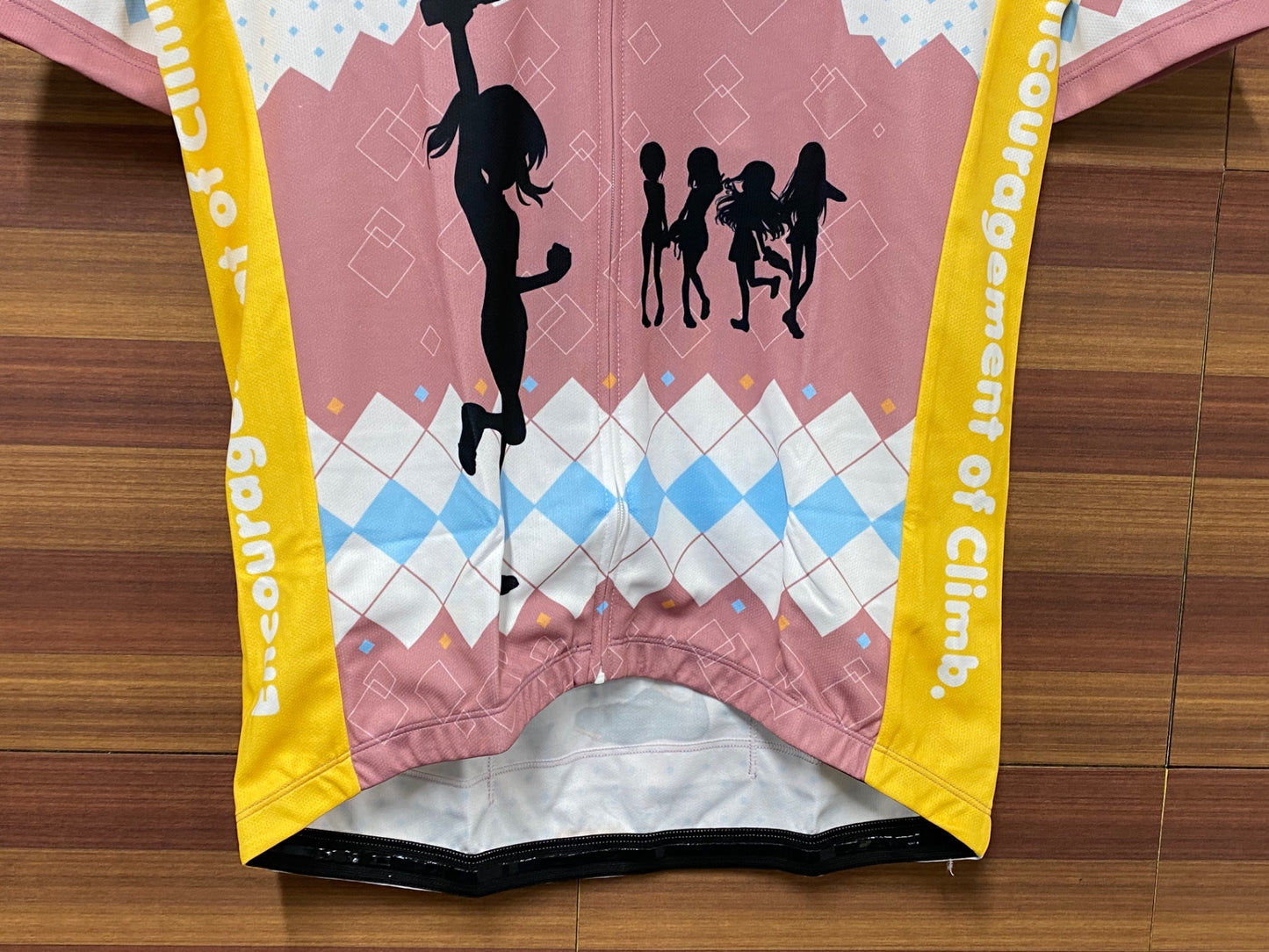 IS012 GSR GEAR 半袖 サイクルジャージ 白 黄 L ヤマノススメ 倉上ひなたVer.