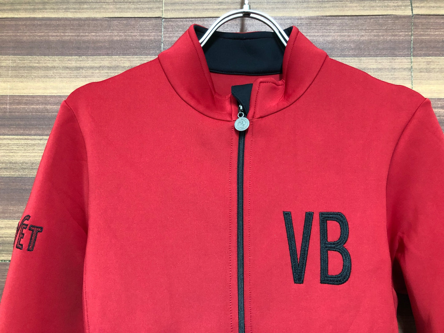 IO514 ヴェロビチ velobici VELVET 長袖 サイクルジャージ 赤 4