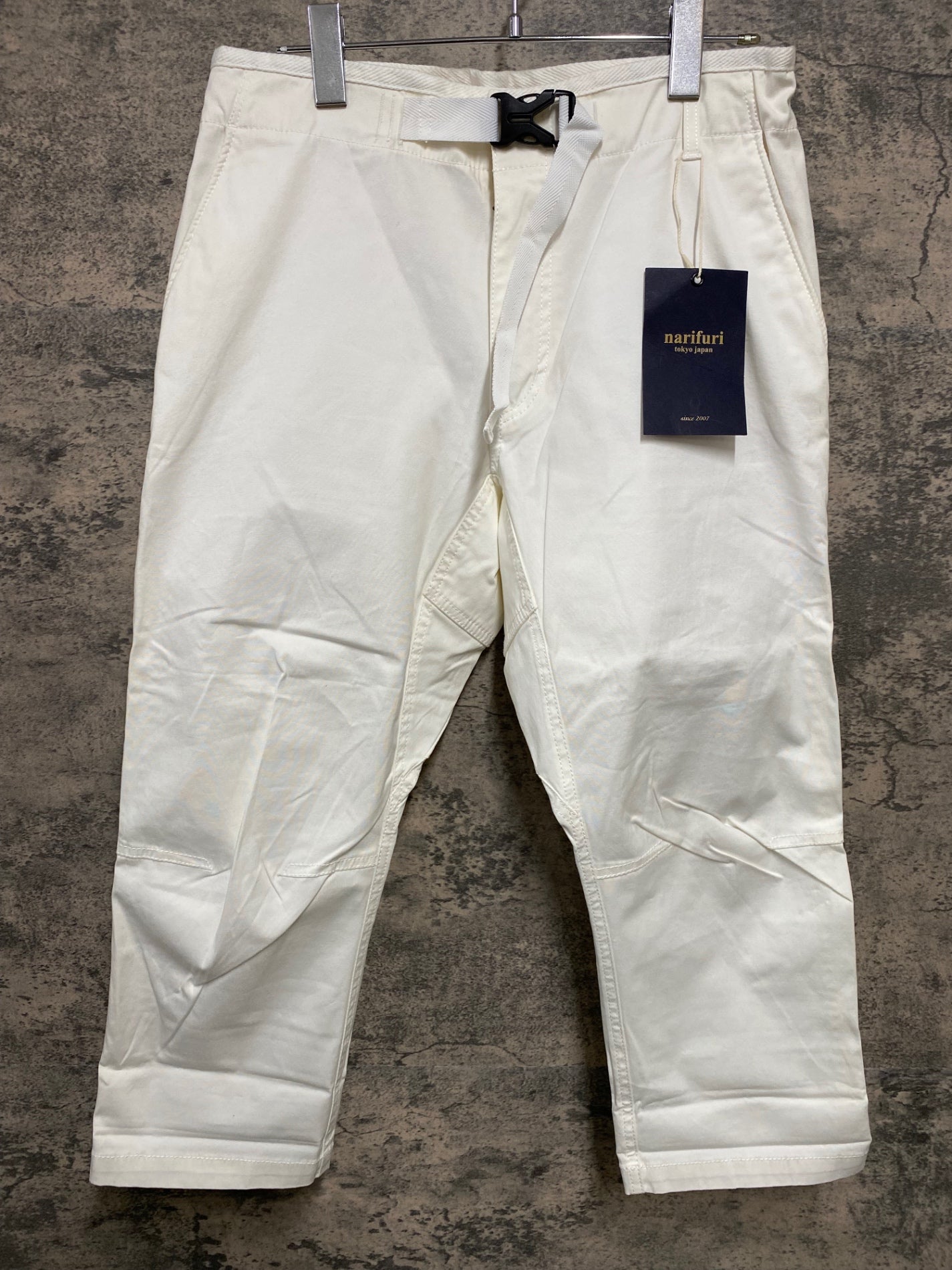JB773 ナリフリ narifuri バイシクルパンツ 白 S