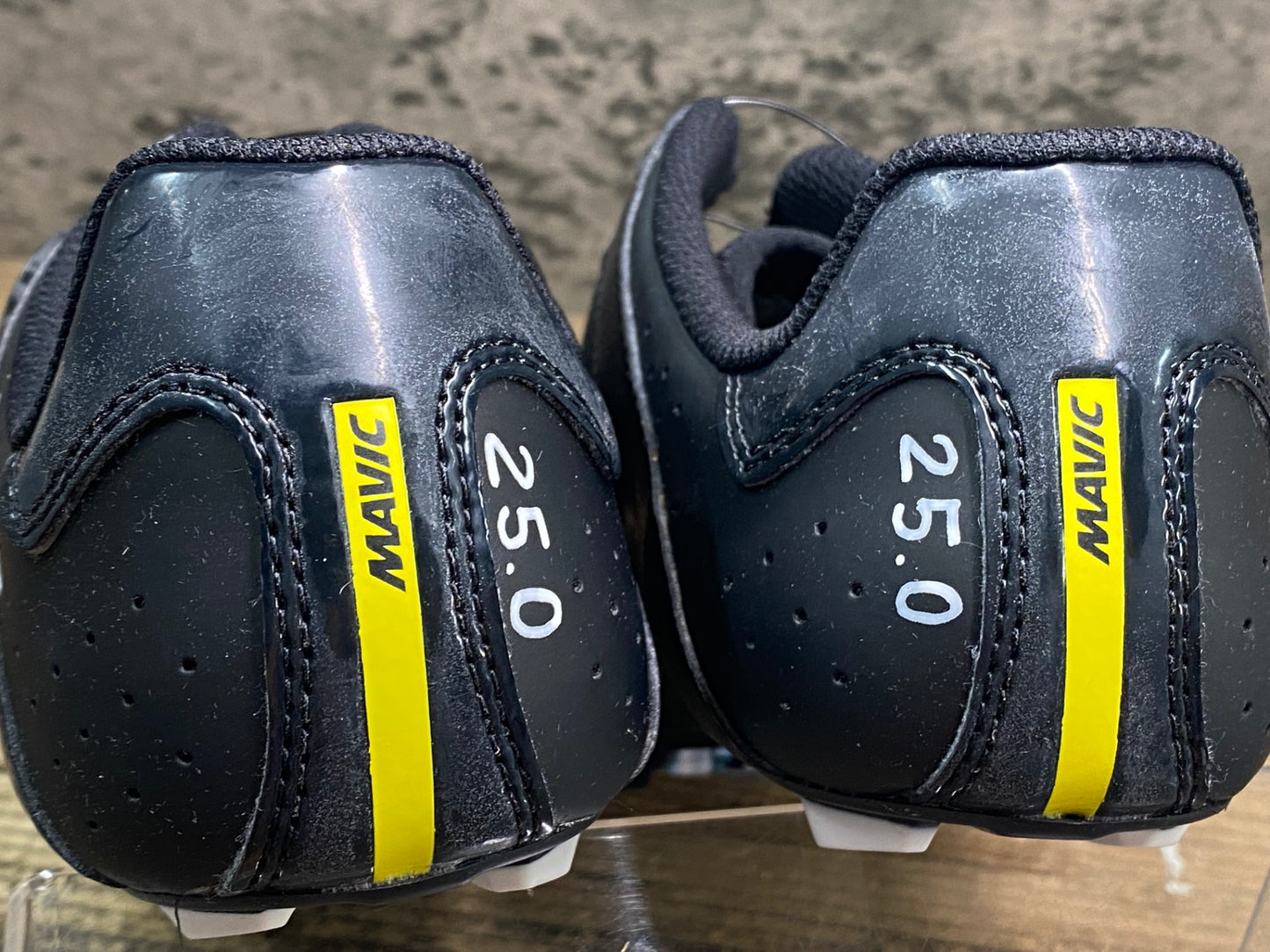 JC694 未使用品 マヴィック MAVIC COSMIC ELITE ビンディングシューズ 黒 EU40 SPDアタッチメント ペン字あり