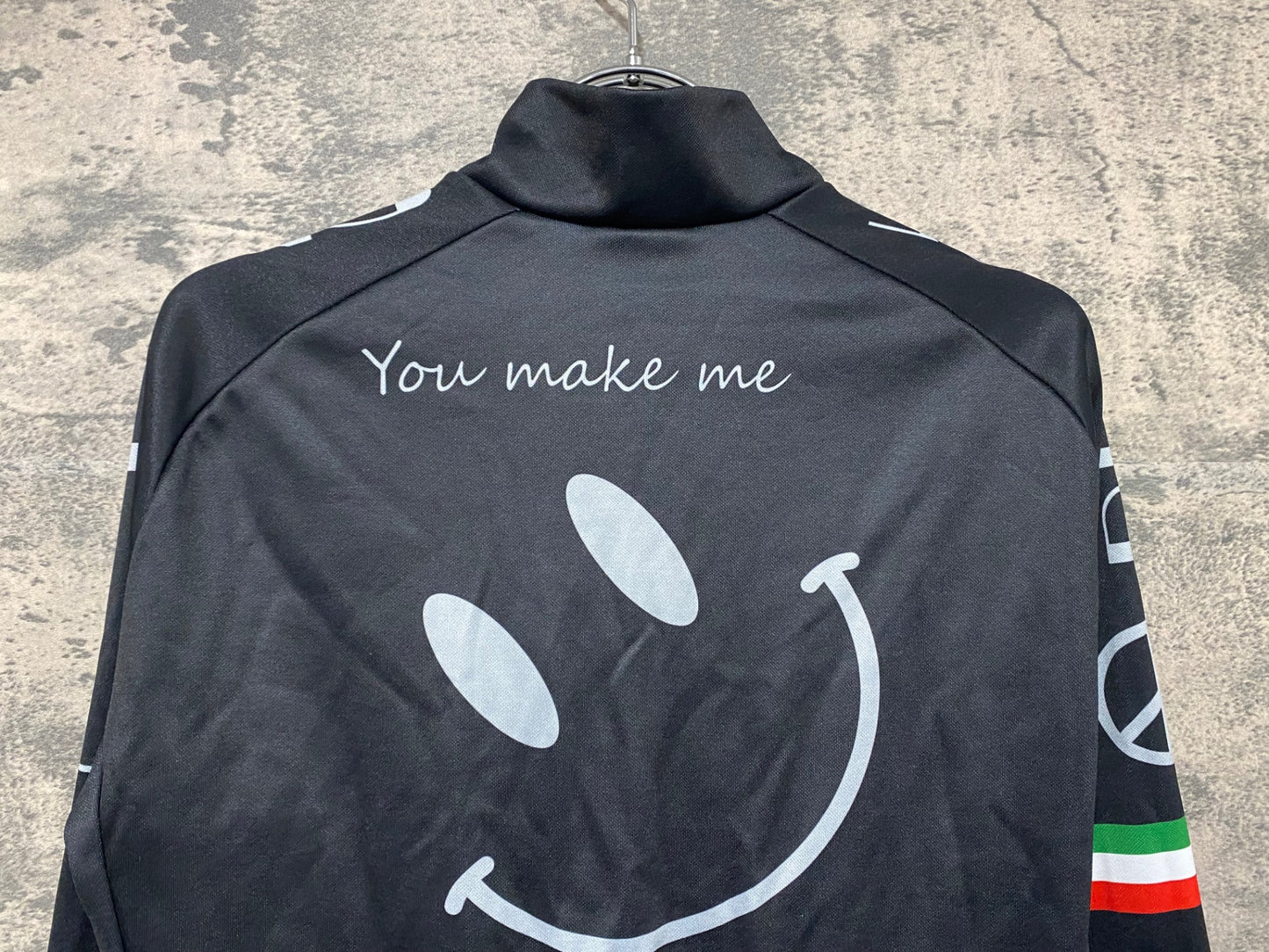 JA266 ジェッセージ GSG 長袖 サイクルジャージ 黒 S 裏起毛