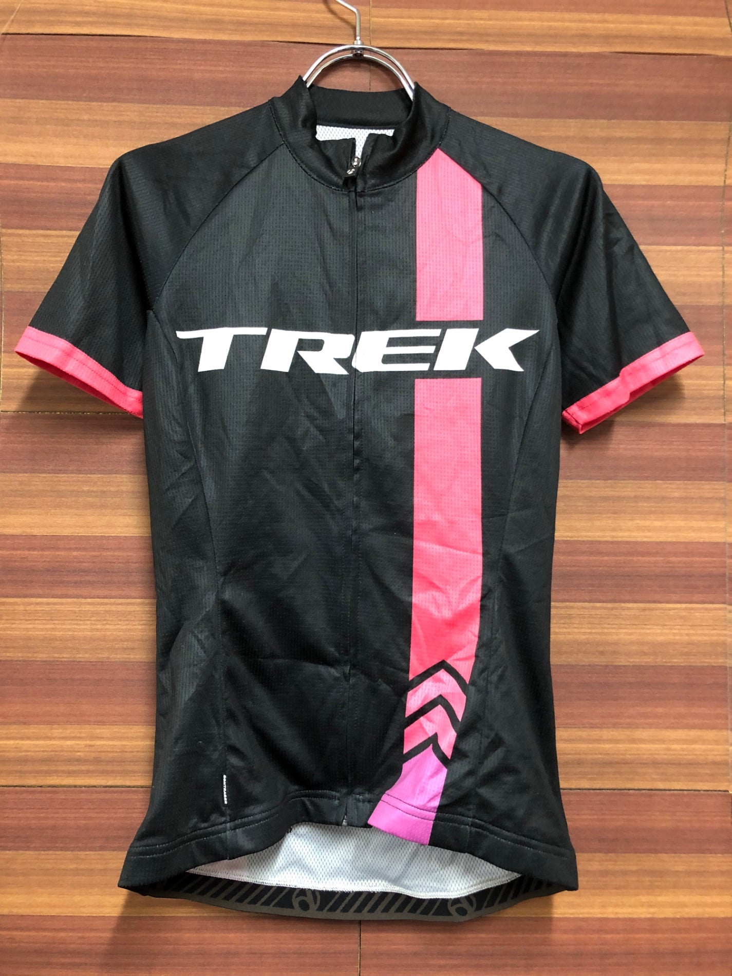 IO344 ボントレガー BONTRAGER 半袖 サイクルジャージ 黒 S レディース