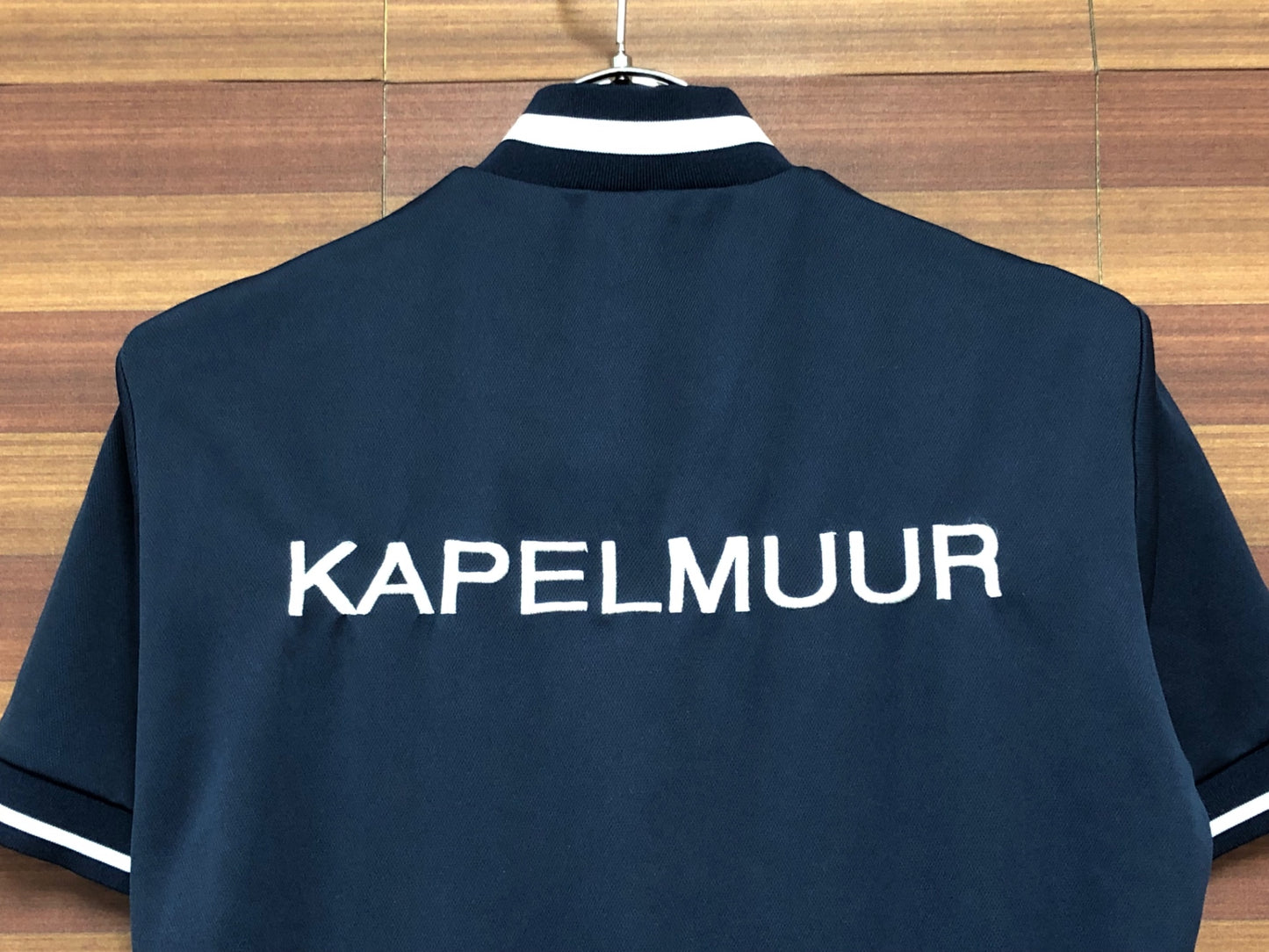 IN238 カペルミュール KAPELMUUR 半袖 サイクルジャージ 紺 S ハーフジップ