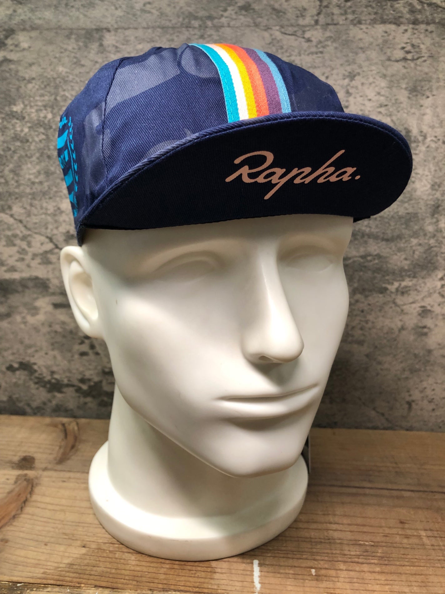 IQ318 ラファ ポールスミス Rapha + Paul Smith CAP サイクルキャップ 紺 ワンサイズ 未使用