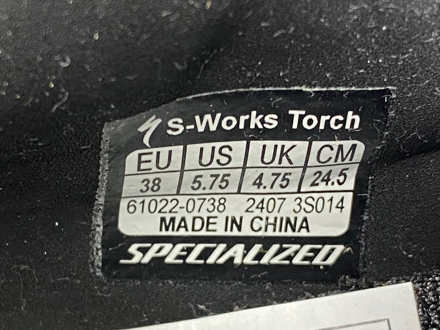 IY557 スペシャライズド SPECIALIZED エスワークス S-WORKS TORCH ビンディングシューズ 白 EU38
