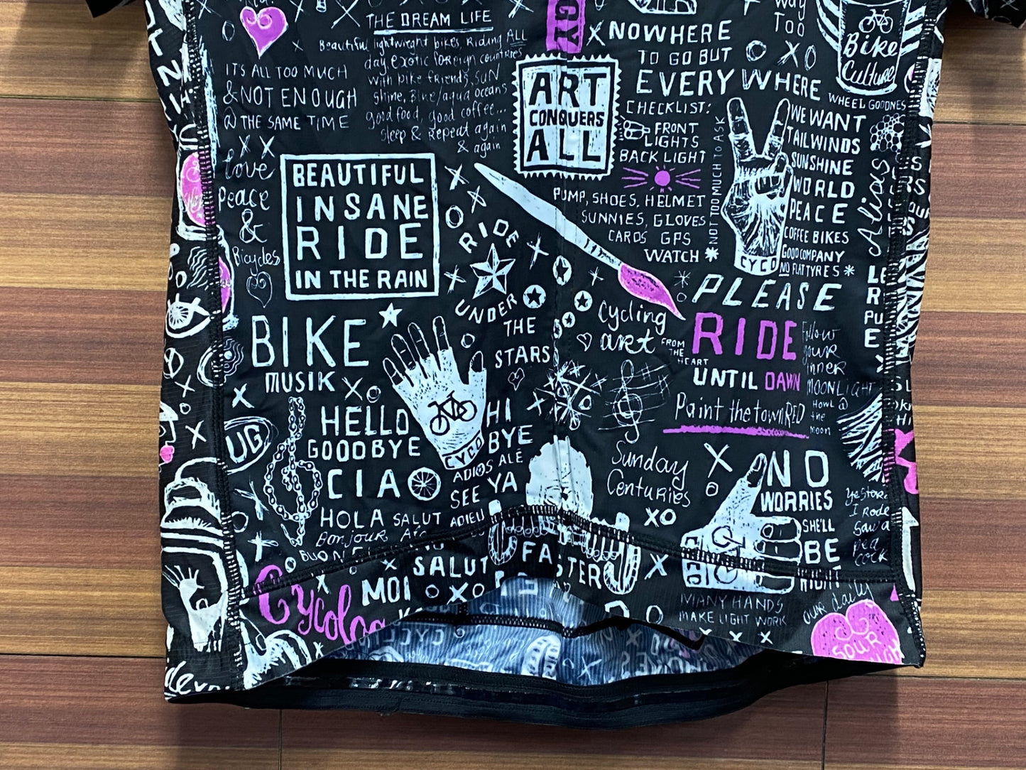 IT535 サイコロジー CYCOLOGY 半袖サイクルジャージ 黒 XL