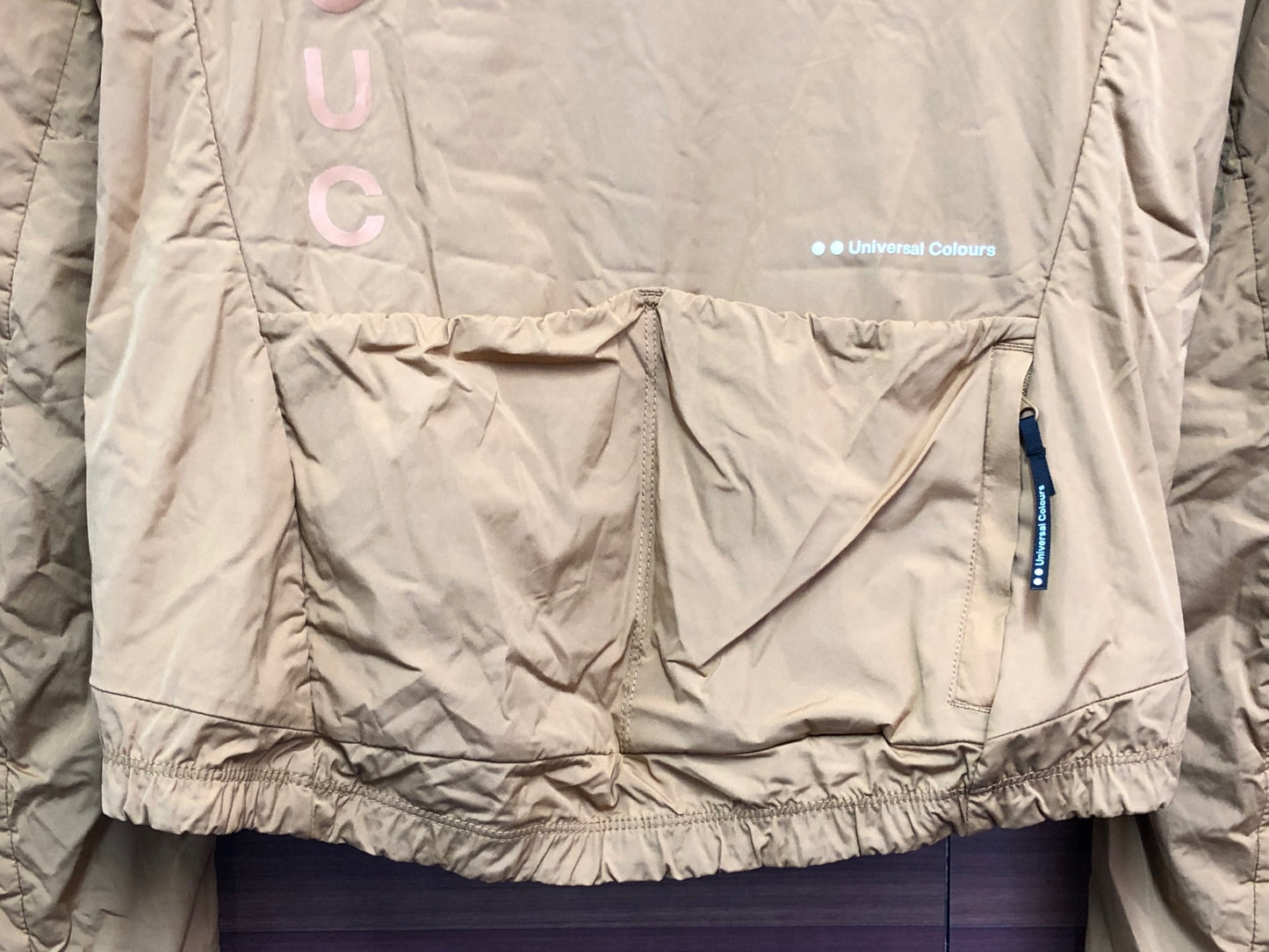 IS802 ユニバーサルカラーズ Universal Colours Mono Insulated Jacket 長袖 サイクルジャケット Golden Beige S 裏起毛