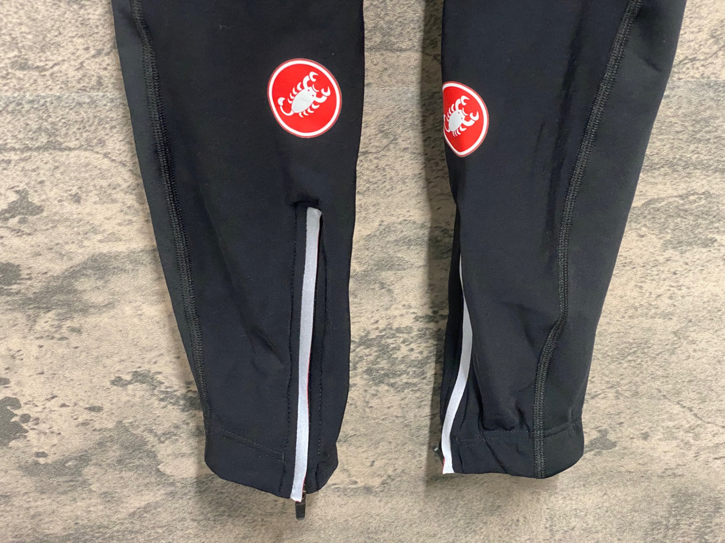 IZ057 カステリ CASTELLI ビブタイツ 黒 L 裏起毛