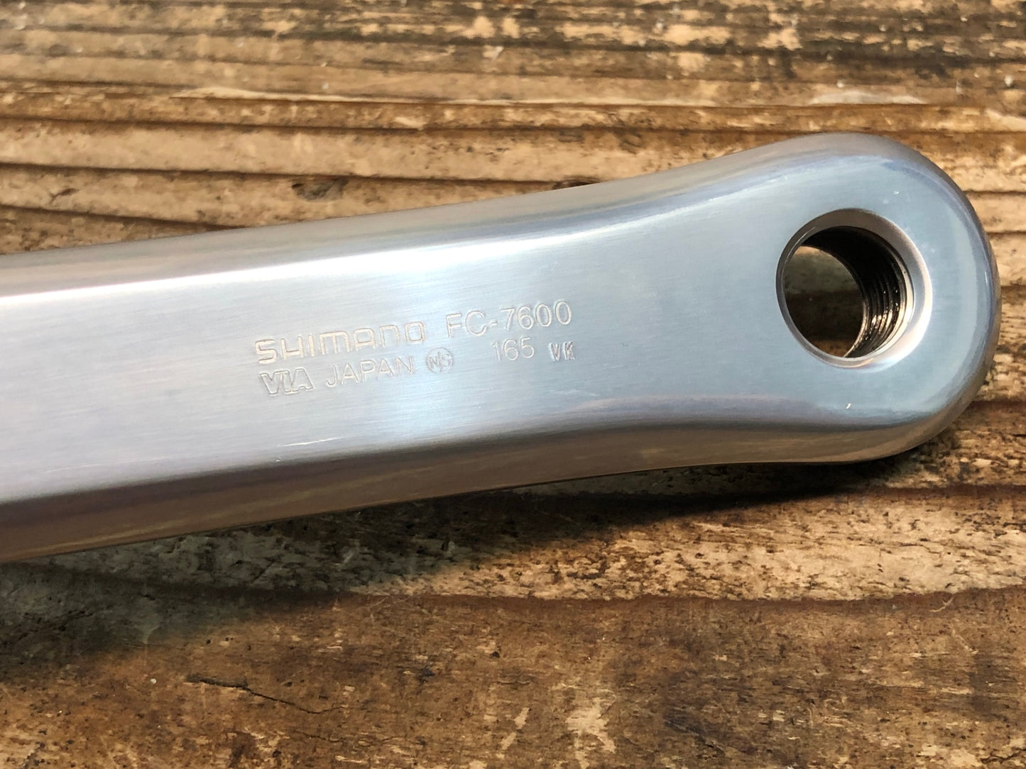 IX010 シマノ SHIMANO デュラエース DURA-ACE FC-7600 クランクアームセット 165mmPCD144 NJS ピスト トラック用