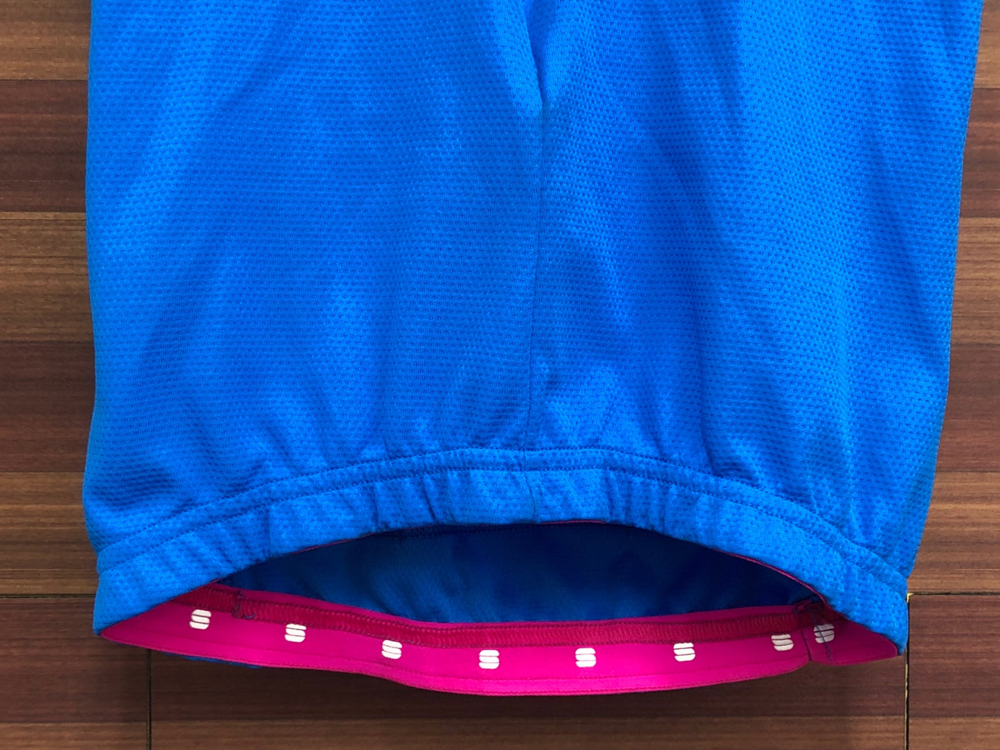 IR910 スポーツフル sportful 半袖 ハーフジップ サイクルジャージ 青 白 XS