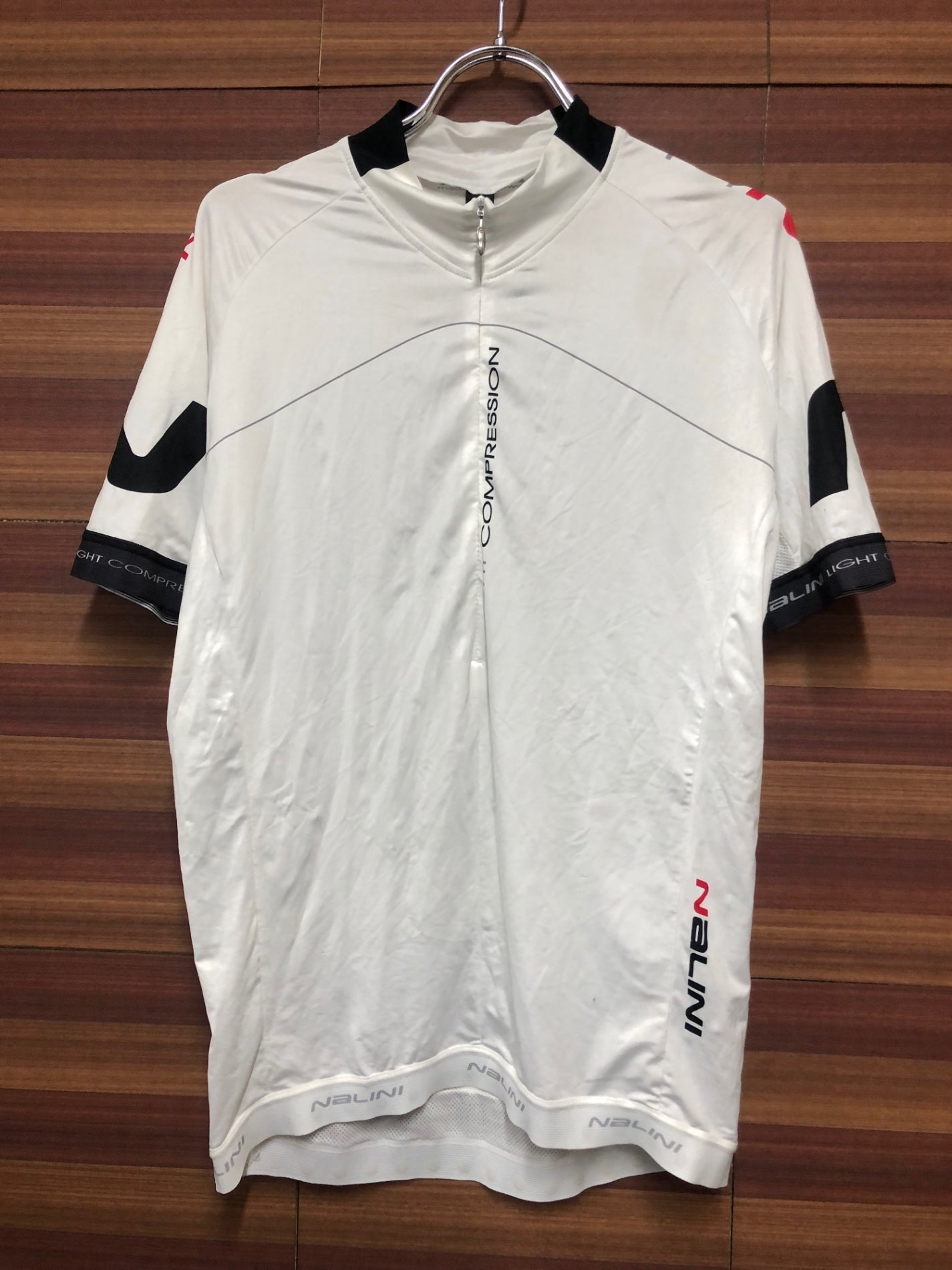 IM721 ナリーニ Nalini 半袖 サイクルジャージ 白 XL ※汚れ