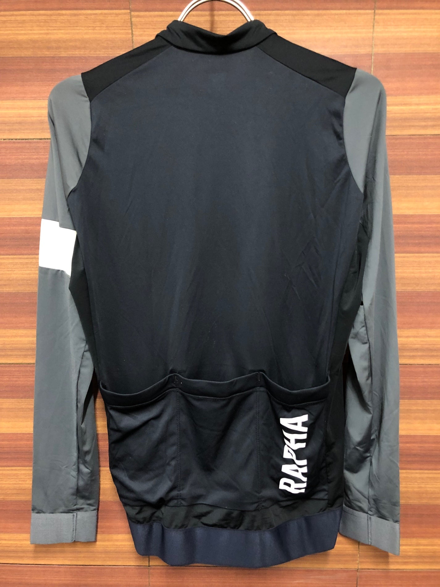 IR640 ラファ Rapha WINTER JERSEY 長袖サイクルジャージ 黒 裏起毛 M