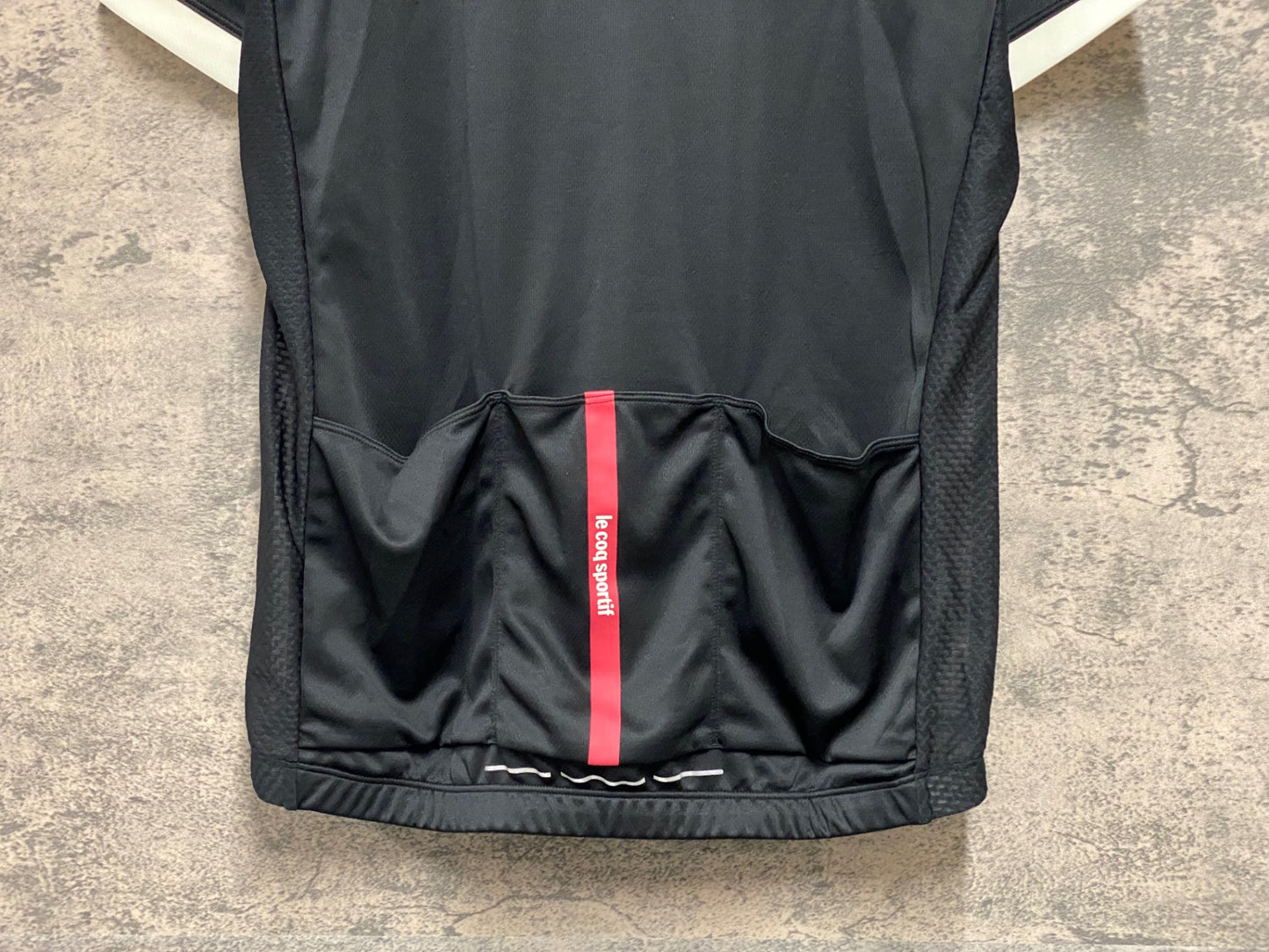 JC104 ルコックスポルティフ le coq sportif 半袖 サイクルジャージ 黒 O