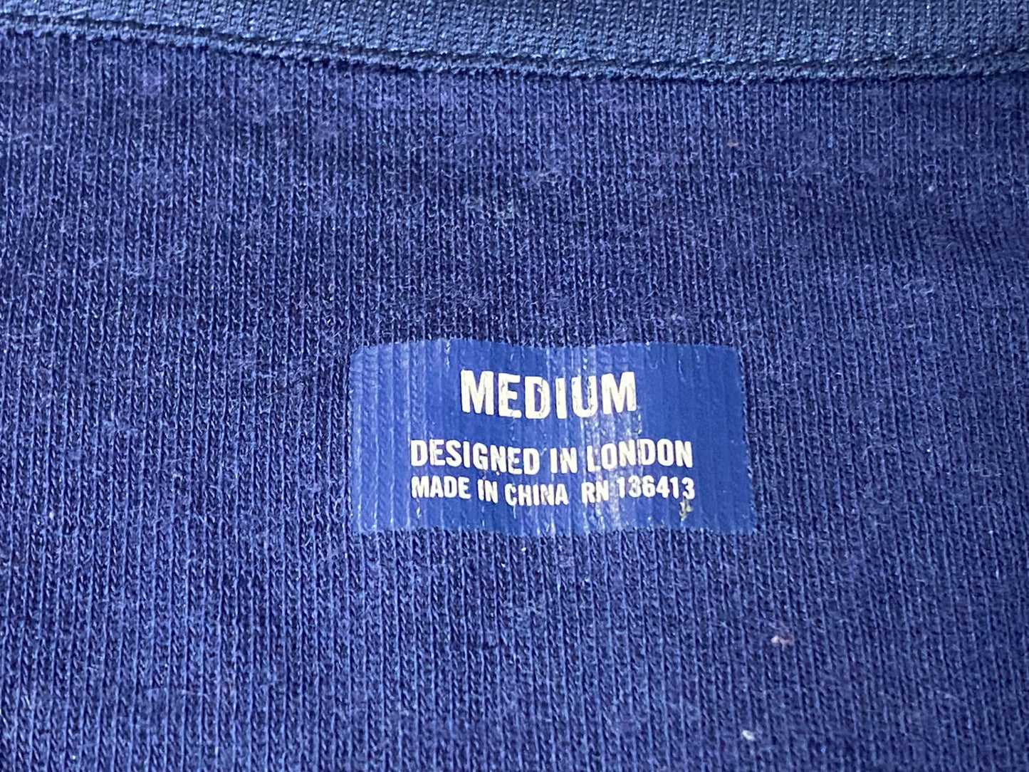 IR938 ラファ Rapha CLASSIC JERSEY 半袖 サイクルジャージ 紺 M ※日焼け、毛玉等ダメージ強いためジャンク