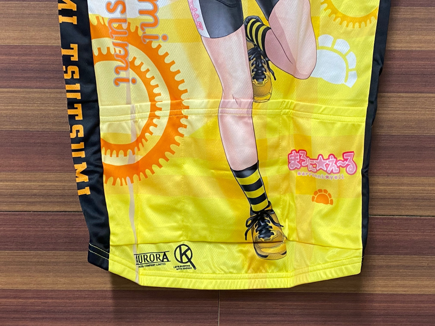 IS007 アウローラ AURORA 半袖 サイクルジャージ オレンジ L まろに☆えーる 堤 愛実Ver.