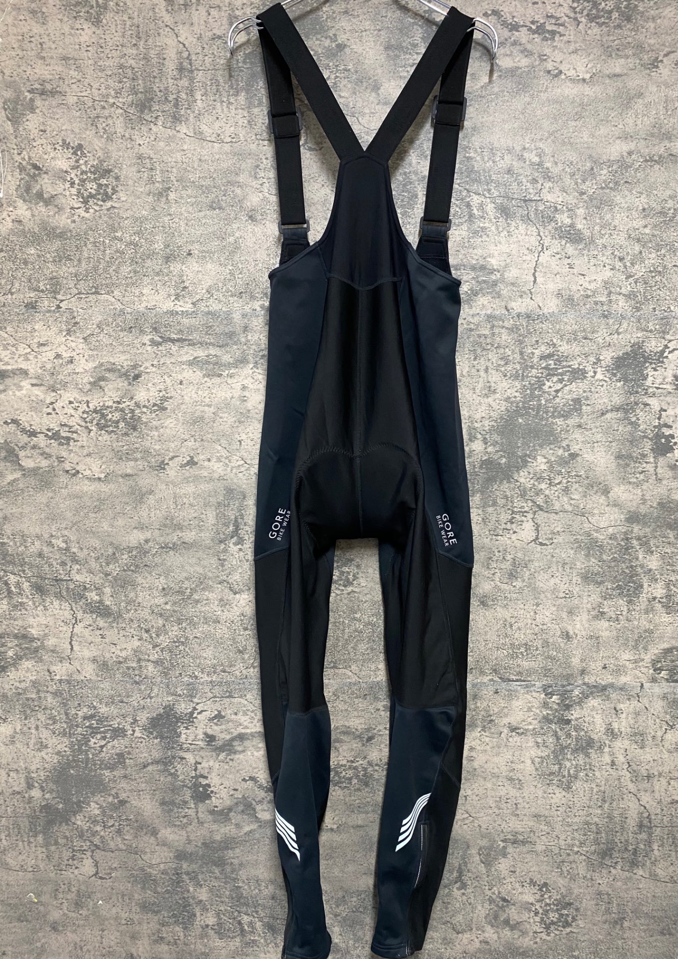 JA388 ゴアバイクウェア GORE BIKE WEAR ビブタイツ 黒 XL 裏起毛 GORE WINDSTOPPER