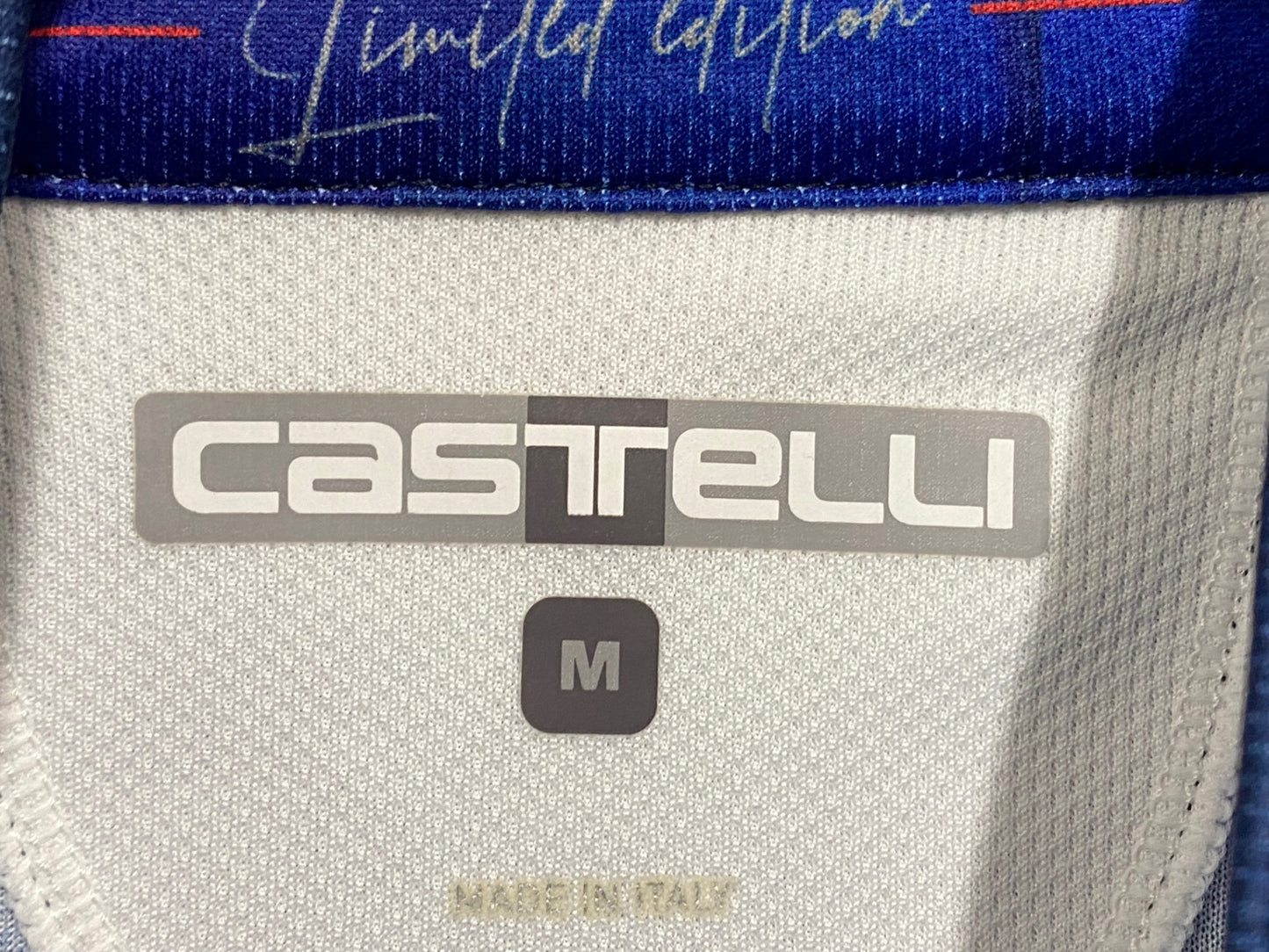 IT361 カステリ CASTELLI 半袖 サイクルジャージ 青 M