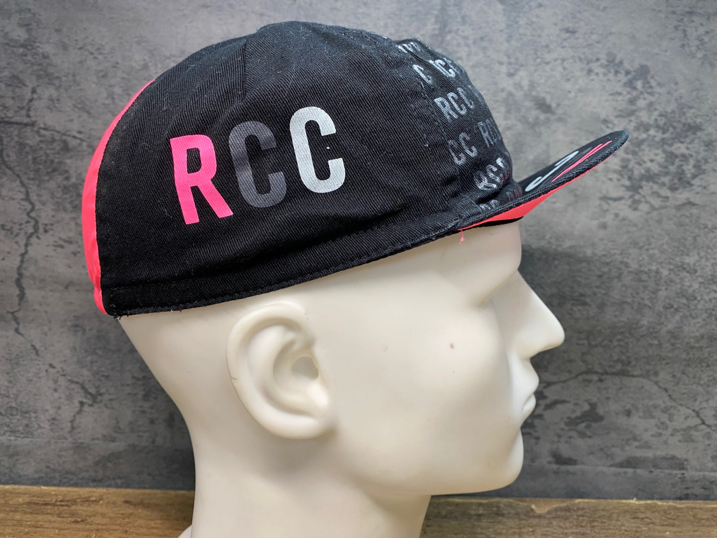 JB094 ラファ Rapha RCC サイクルキャップ 紺 ピンク フリーサイズ