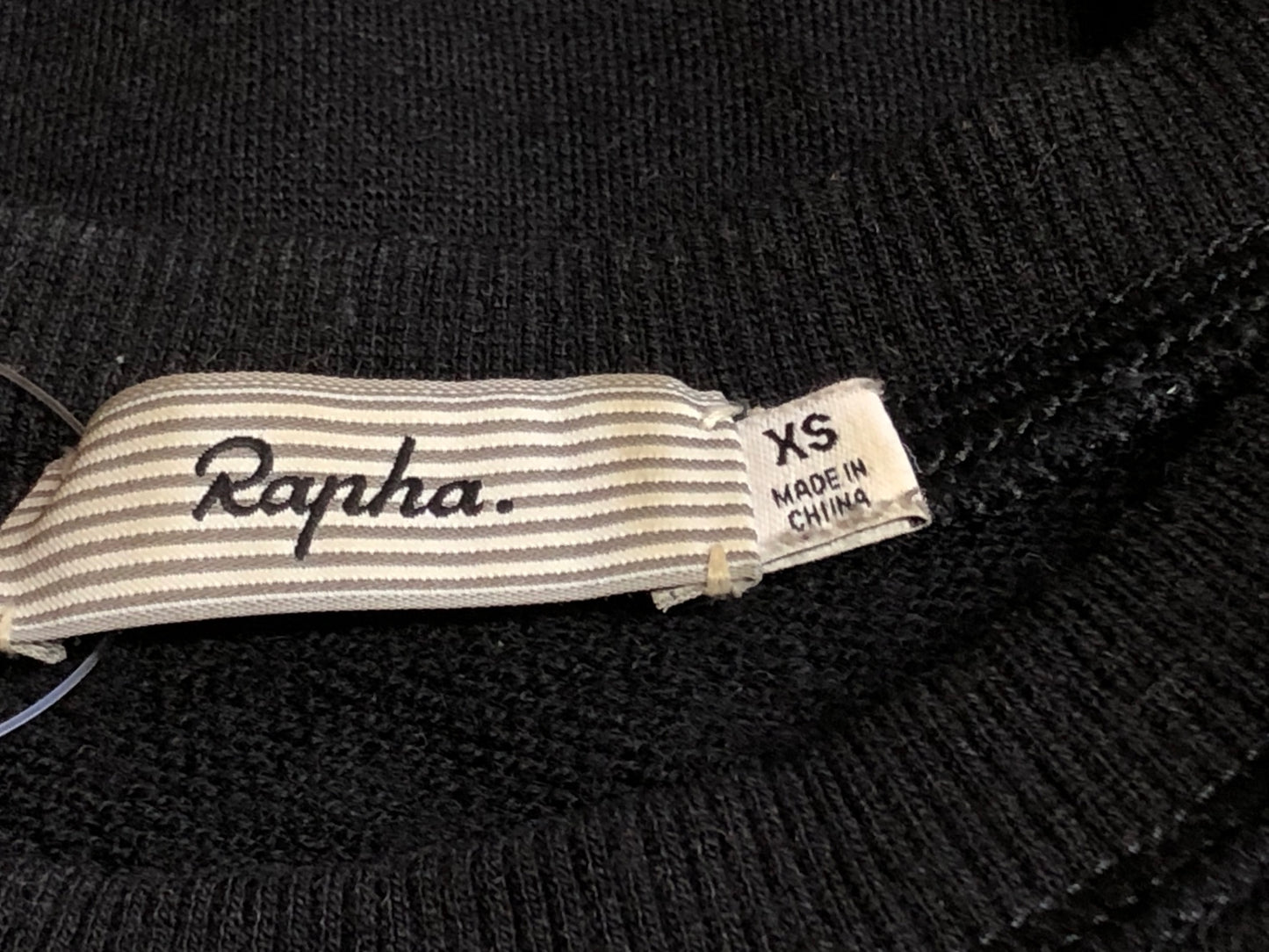 IO908 ラファ Rapha WOMEN'S MERINO SWEATSHIRT 長袖 黒 XS レディース