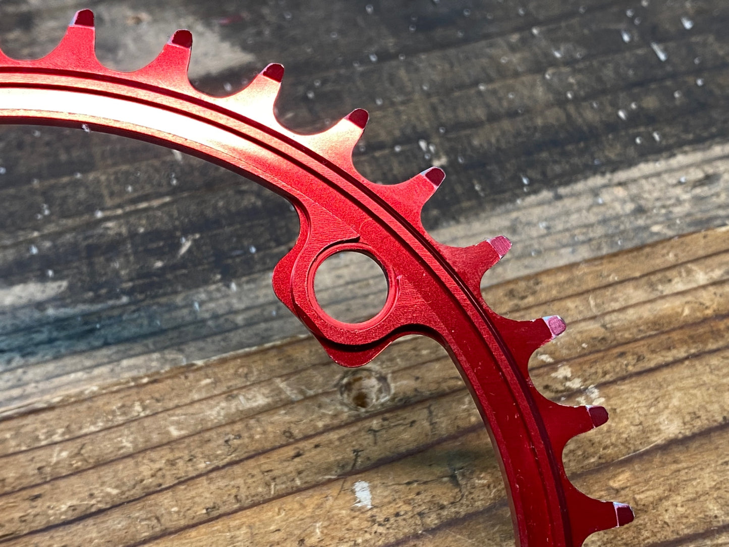 IR676 スギノ SUGINO CYCLOID CY4-SHC Super Hill Climb チェーンリング 赤 36T 楕円