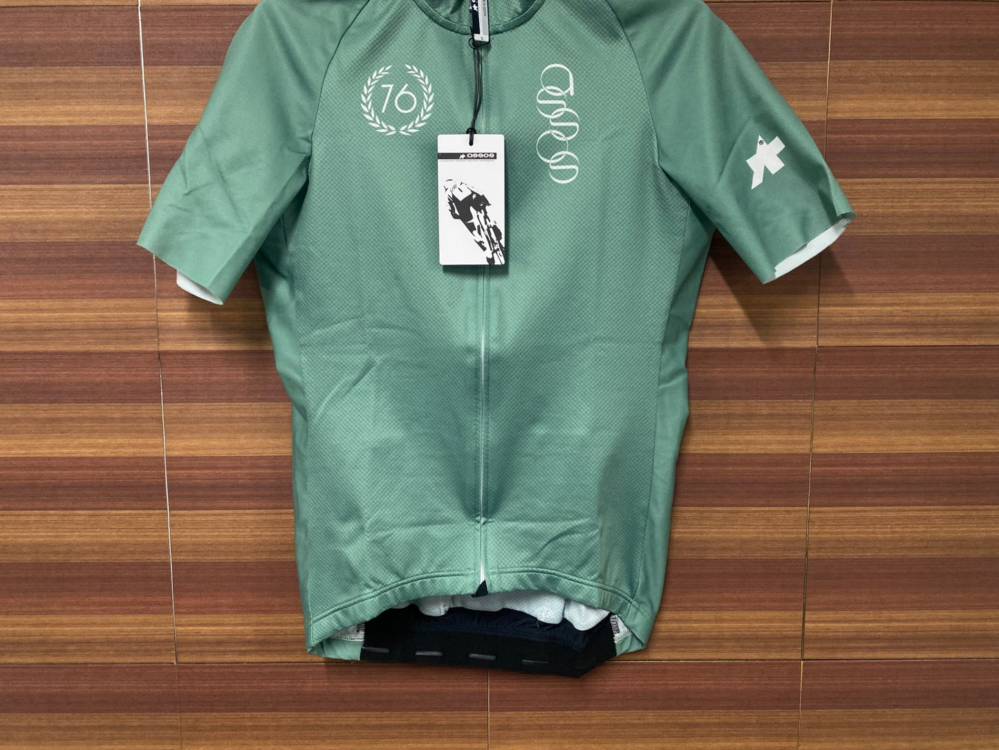 IR968 アソス assos FORTONI SHORT SLEEVE JERSEY 半袖 緑 M