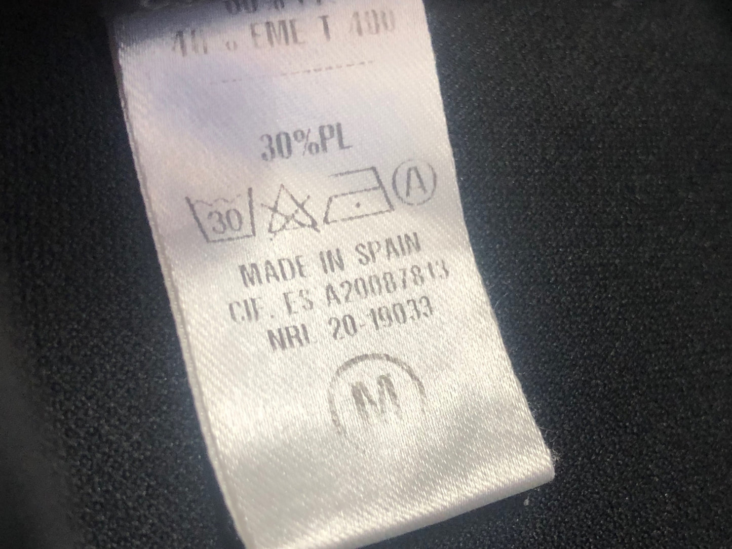 IX164 エチュオンド ETXEONDO 半袖 サイクルジャージ 黒 M