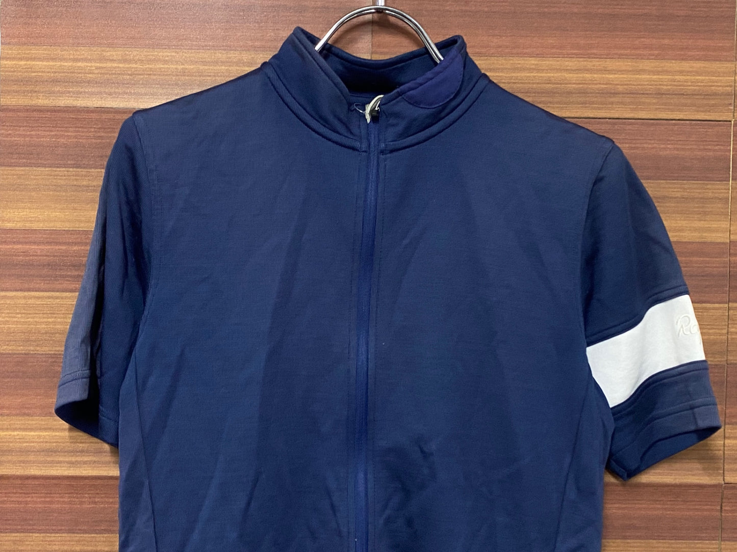 IR938 ラファ Rapha CLASSIC JERSEY 半袖 サイクルジャージ 紺 M ※日焼け、毛玉等ダメージ強いためジャンク