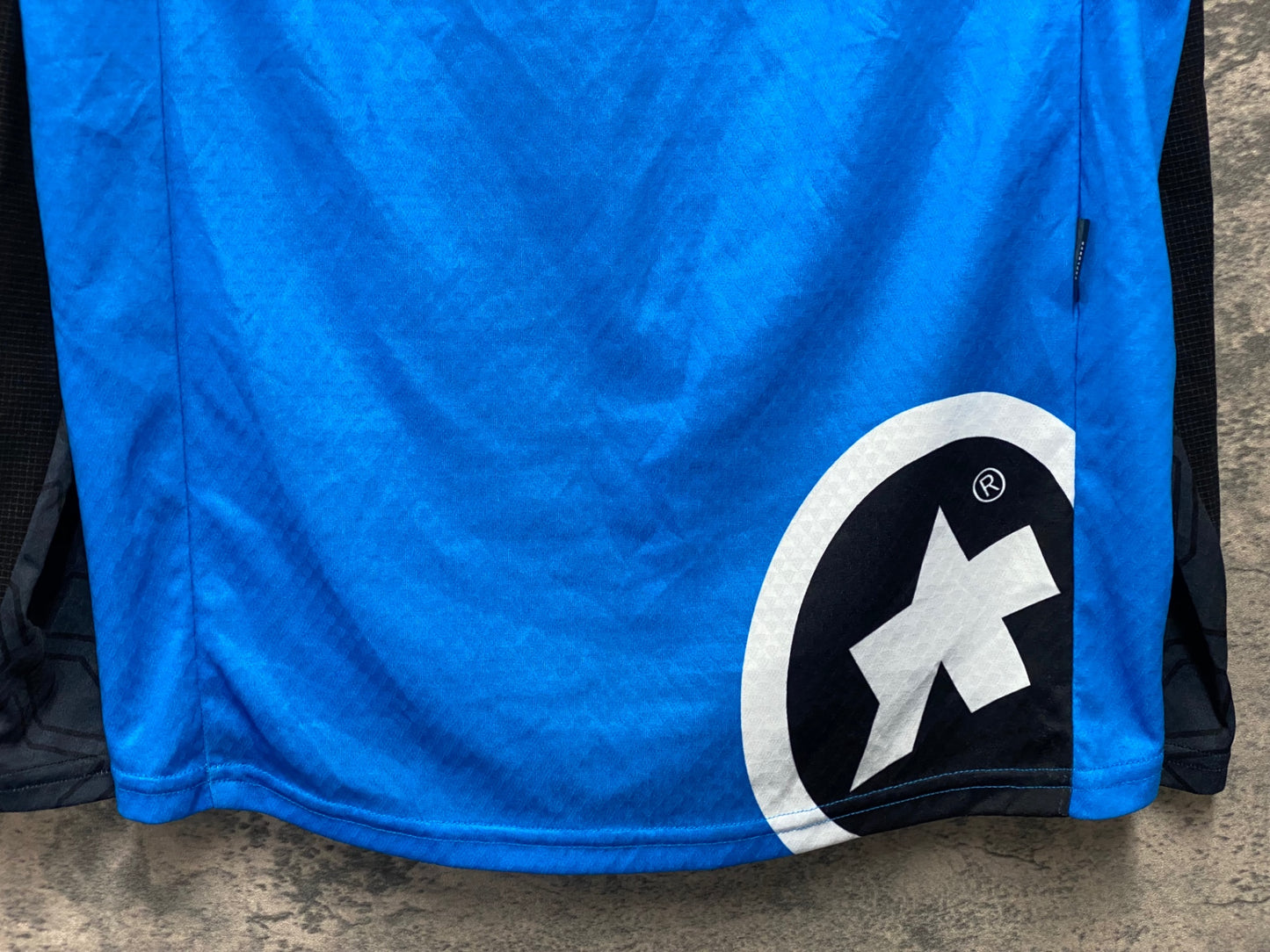 JB905 アソス ASSOS EXPLORER OFFROAD TRAIL 長袖 サイクルシャツ 青 黒 ※サイズ不明