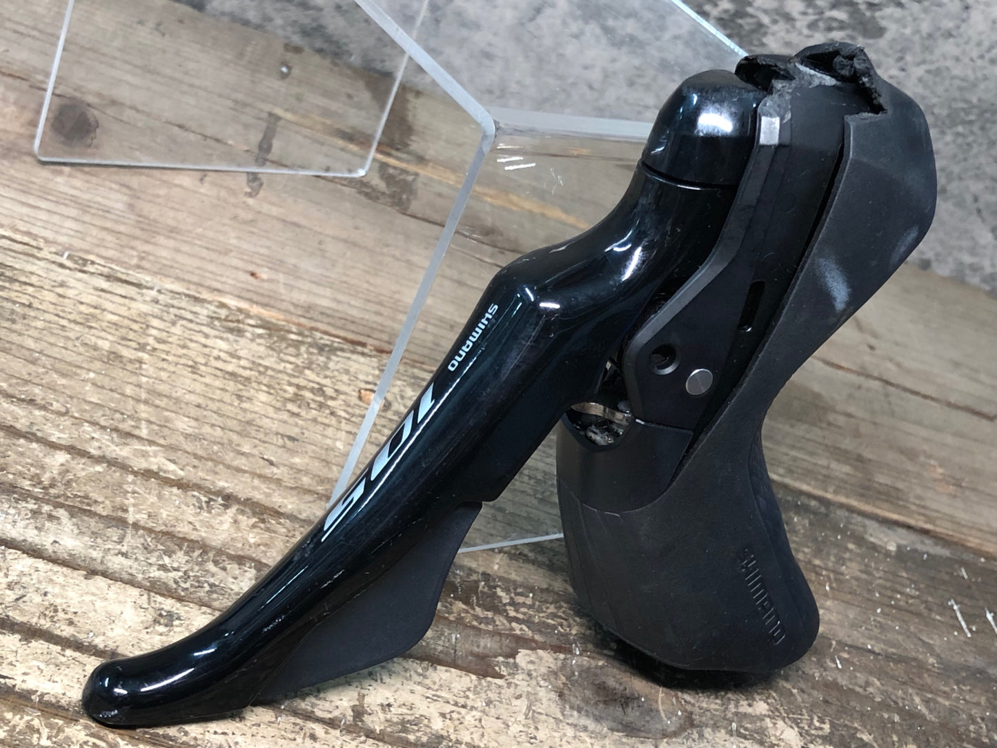 IU145 シマノ SHIMANO 105 ST-R7020 STIレバー 左 ※ベース破損の為ジャンク