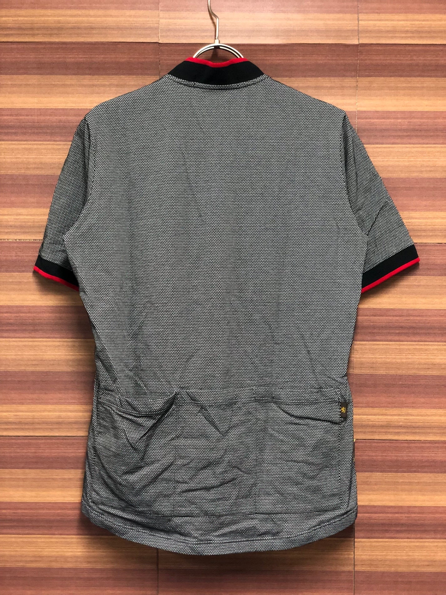 IO026 カペルミュール KAPELMUUR 半袖 サイクルジャージ 黒 千鳥柄 L