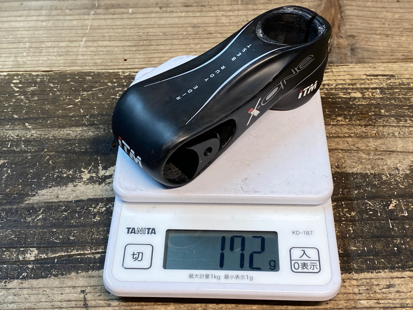 IY303 ITM X-ONE ステム カーボン 90mm Φ31.8 1-1/4 ※コラム側内ガリ傷