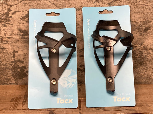 IT329 タックス Tacx Deva カーボン ボトルケージ 黒 2個セット