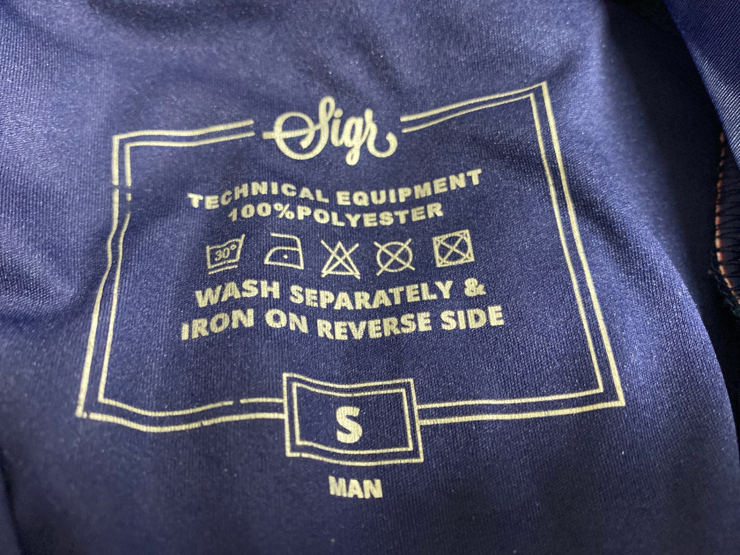 JA489 シーガー Sigr BLAKLOCKA 半袖 サイクルジャージ 紺 S