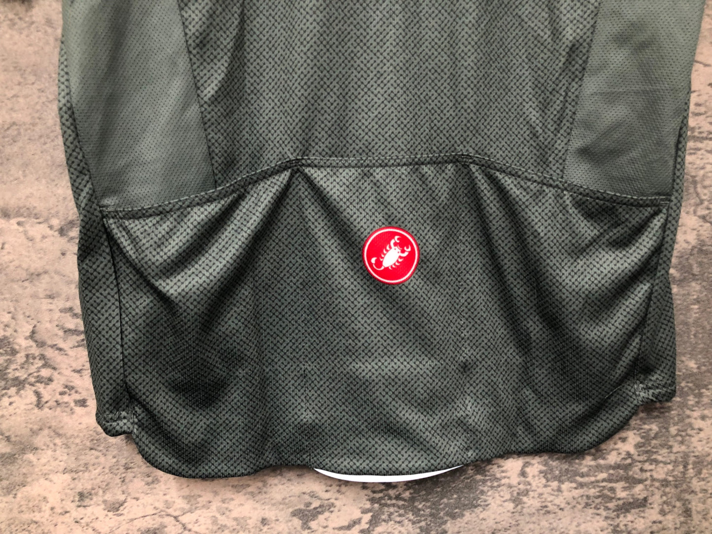 IX581 カステリ CASTELI 半袖サイクルジャージ モスグリーン M