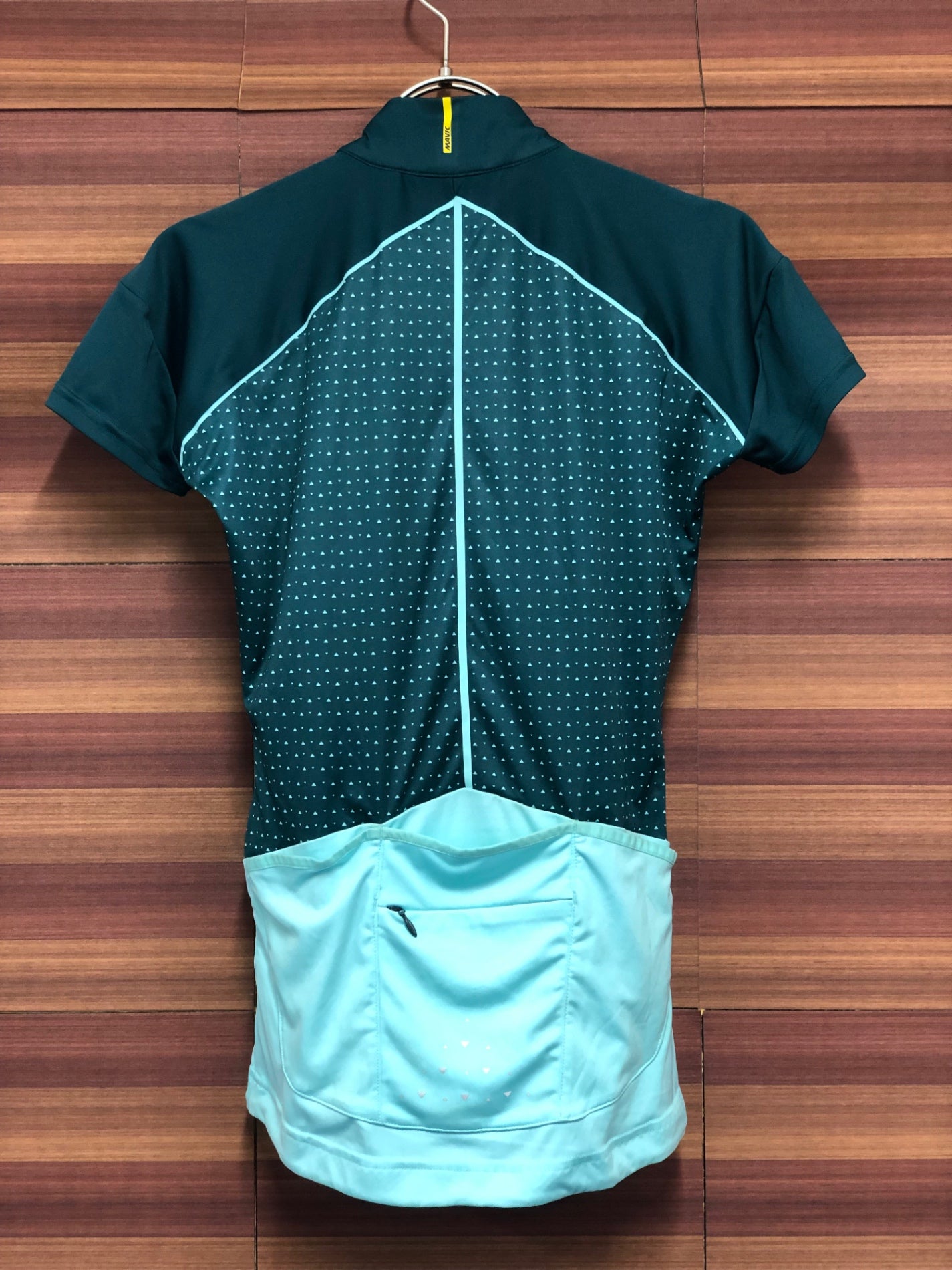 IR902 マヴィック MAVIC 半袖 ハーフジップ サイクルジャージ 緑 S