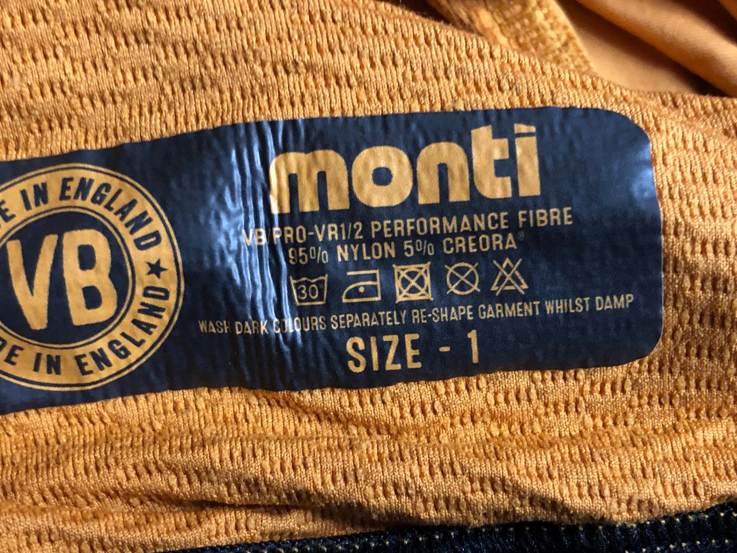 IR081 ヴェロビチ velobici monti 半袖 サイクルジャージ オレンジ 1