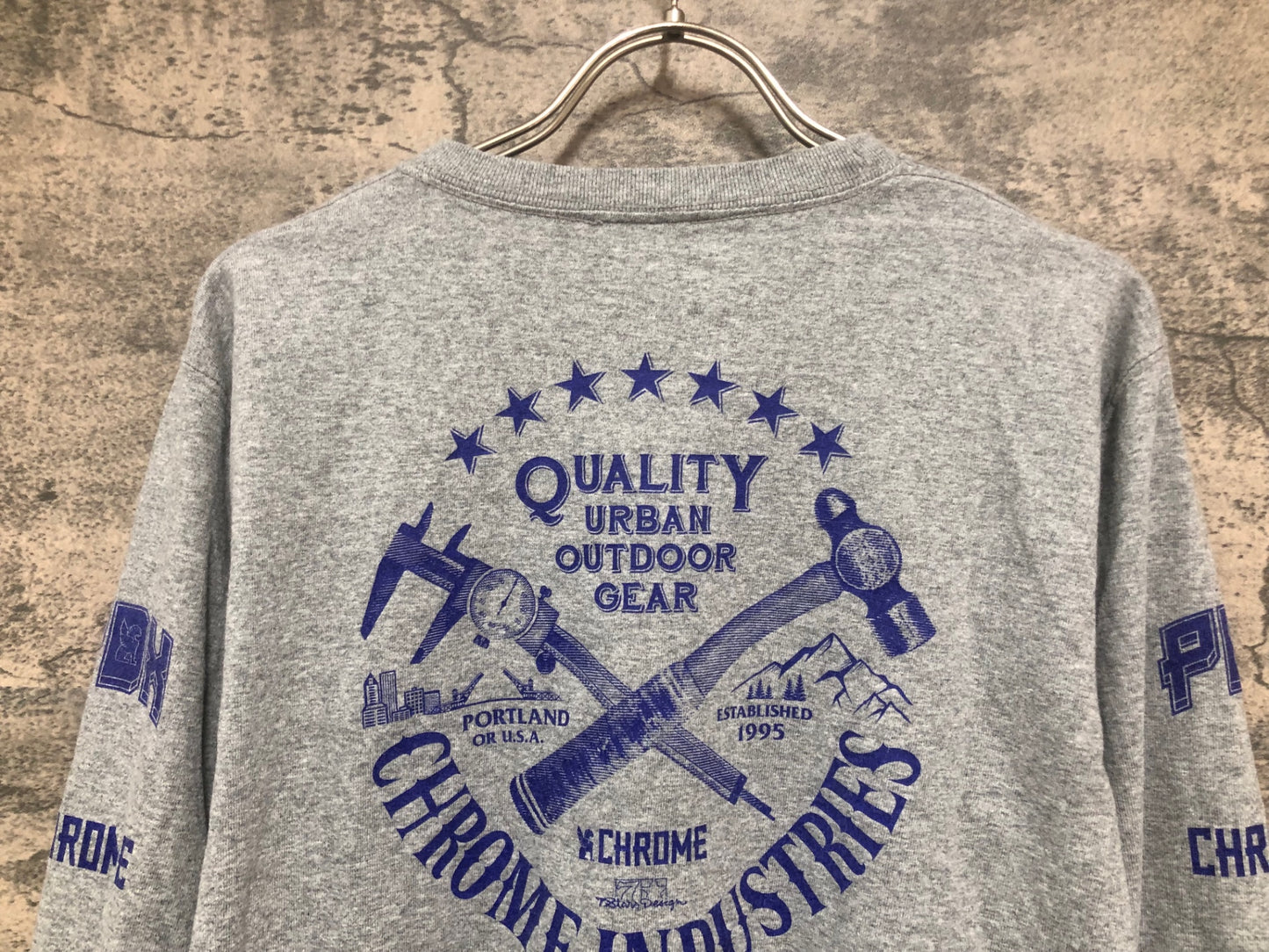 IY034 クローム CHROME INDUSTRIES 長袖 Tシャツ グレー M