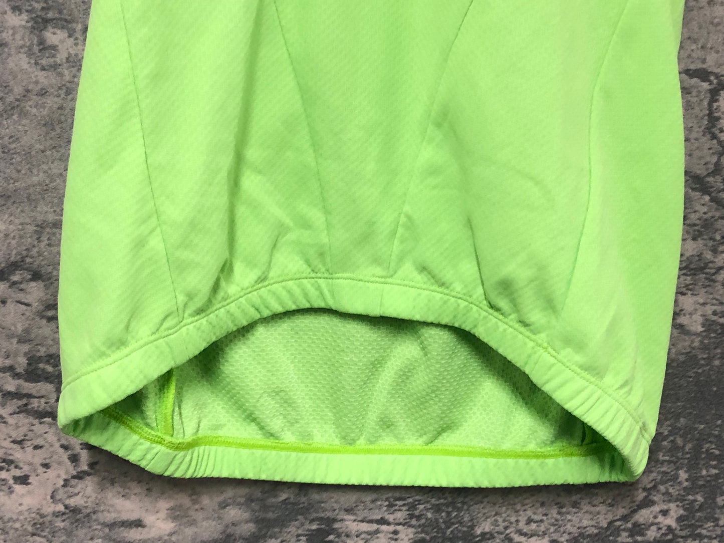 IW601 ルコックスポルティフ le coq sportif 半袖 サイクルジャージ 黄緑 M