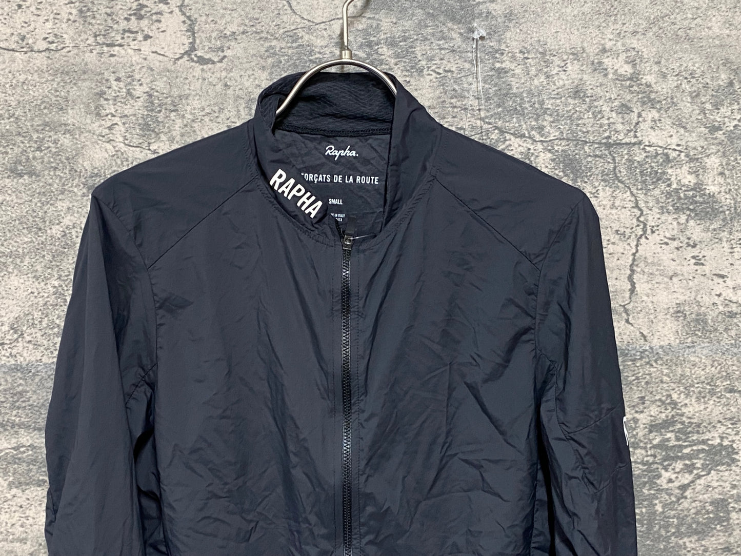 JC585 ラファ Rapha PRO TEAM LIGHTWEIGHT WIND JACKET 長袖 ウィンドブレーカー 紺 S