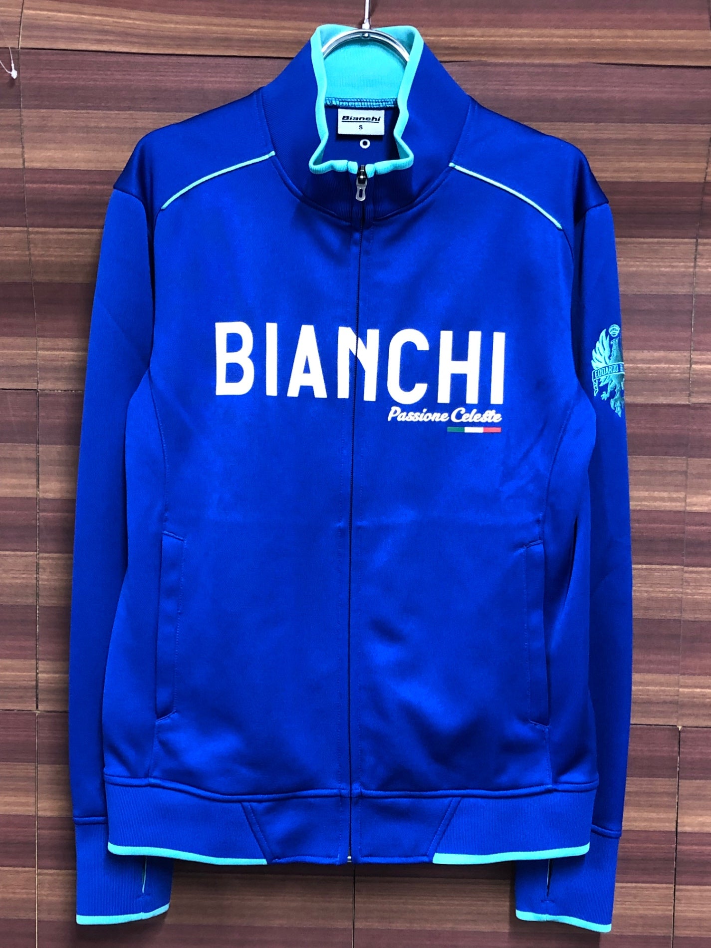 IS435 ビアンキ Bianchi 長袖 サイクルジャケット 青 S