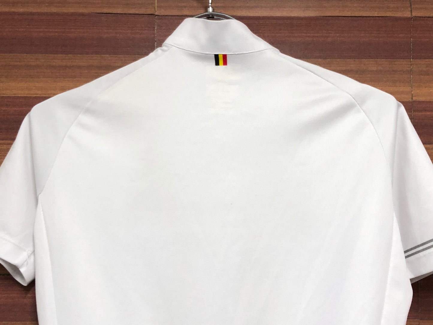 IN237 リオンドカペルミュール Lion de KAPELMUUR 半袖 サイクルジャージ 白 S ※スレ