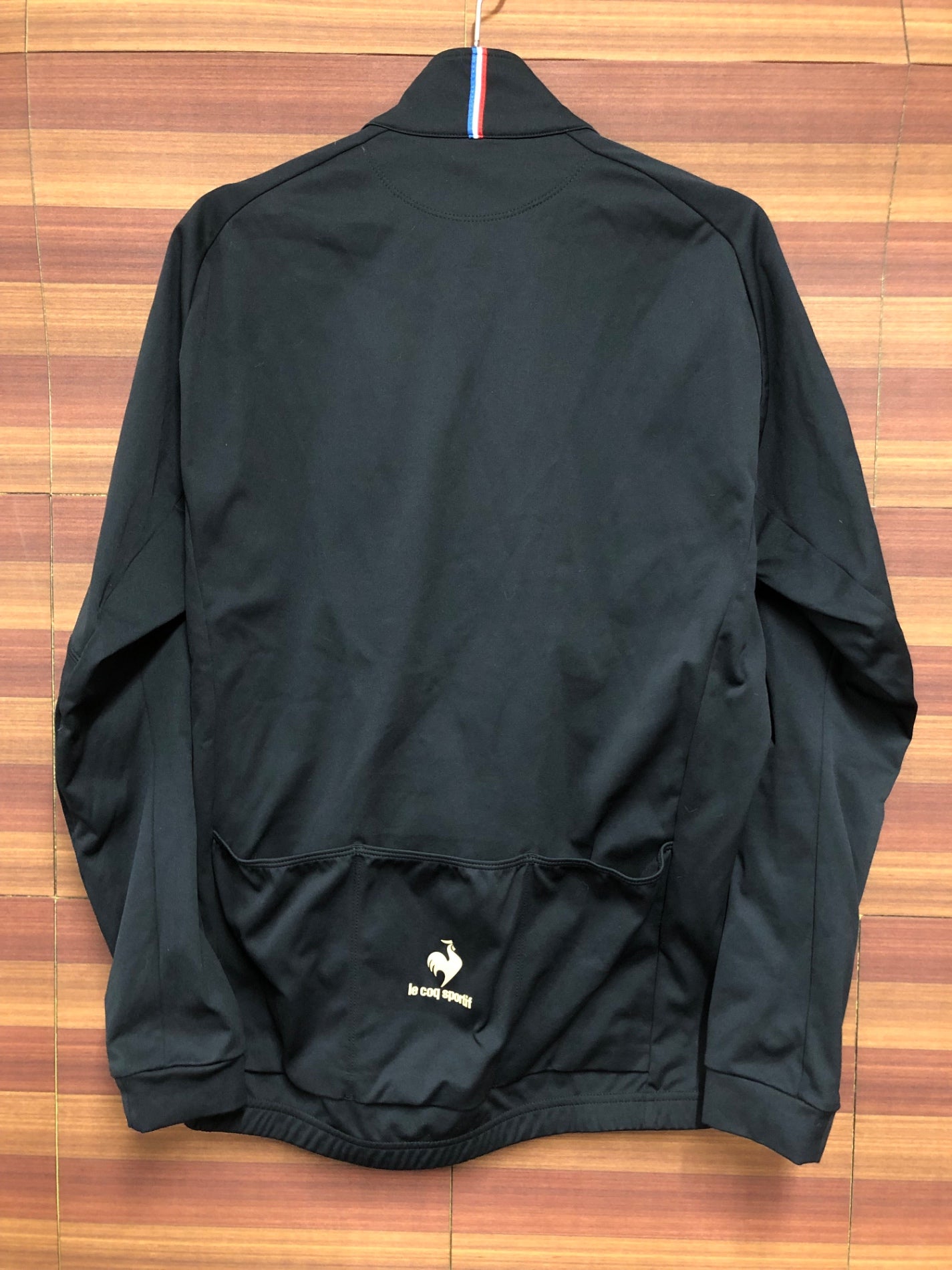 IO090 ルコックスポルティフ le coq sportif 長袖 サイクルジャージ 黒 L 裏起毛