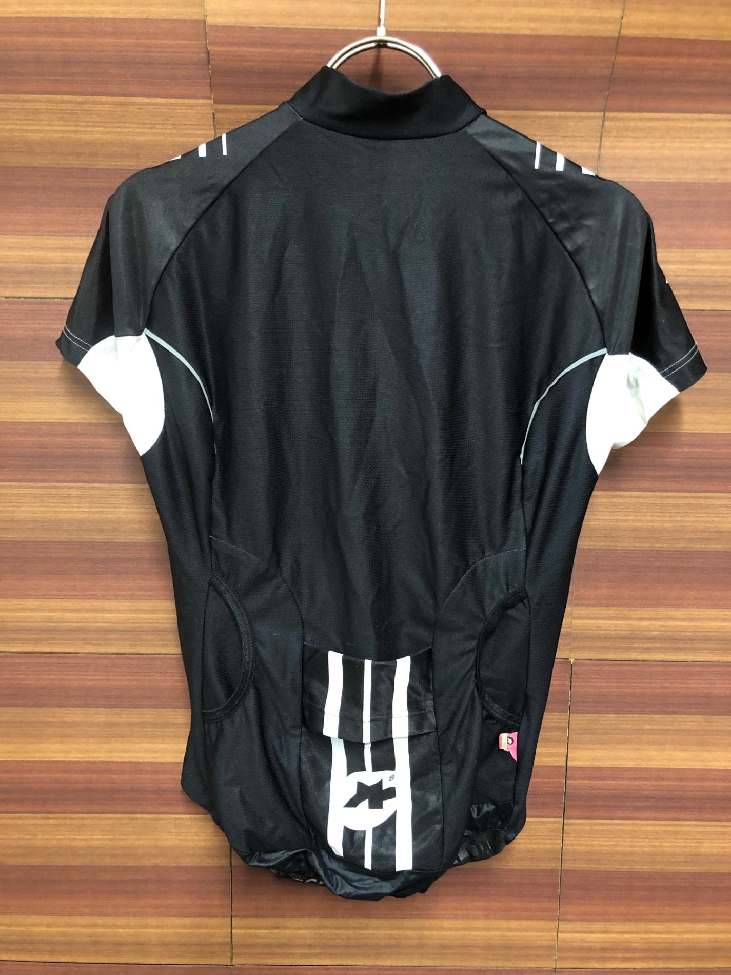 IT818 アソス assos SS.Lady 半袖 サイクルジャージ 黒 白 S レディース