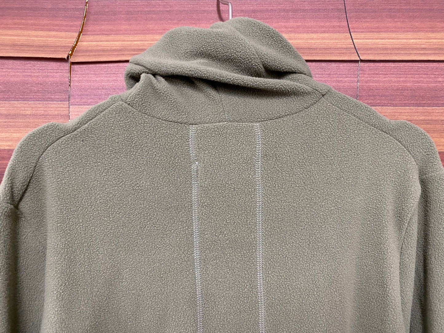 IU749 カフェドシクリステ Cafe du Cycliste AUDAX Ingrid 長袖 フード サイクルジャージ モスグリーン XL