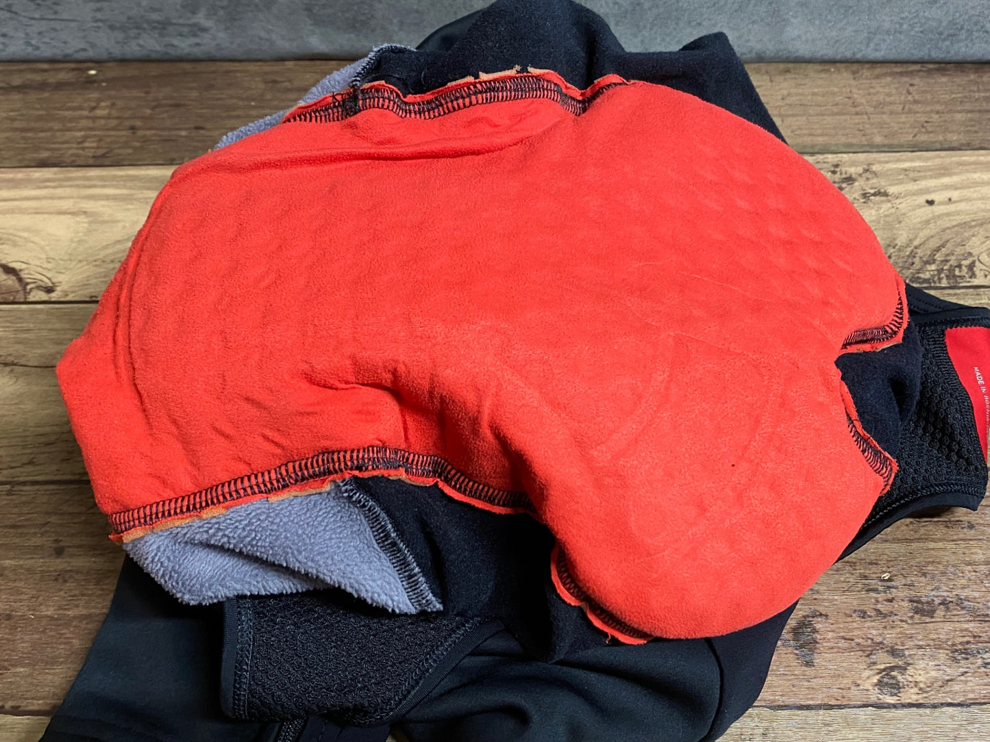 IQ810 カステリ CASTELLI ビブタイツ 裏起毛 M 黒