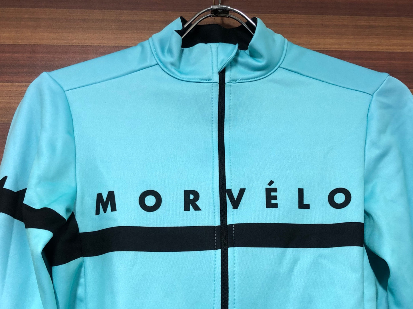 IN225 モルベロ MORVELO 長袖 サイクルジャージ 水色 S 裏起毛
