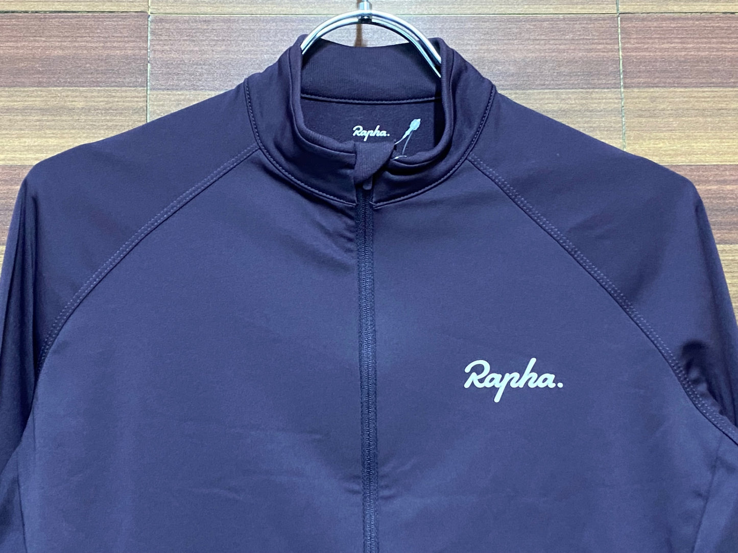 II617 ラファ Rapha CORE LONG SLEEVE JERSEY 長袖 サイクルジャージ 紫 S 裏起毛