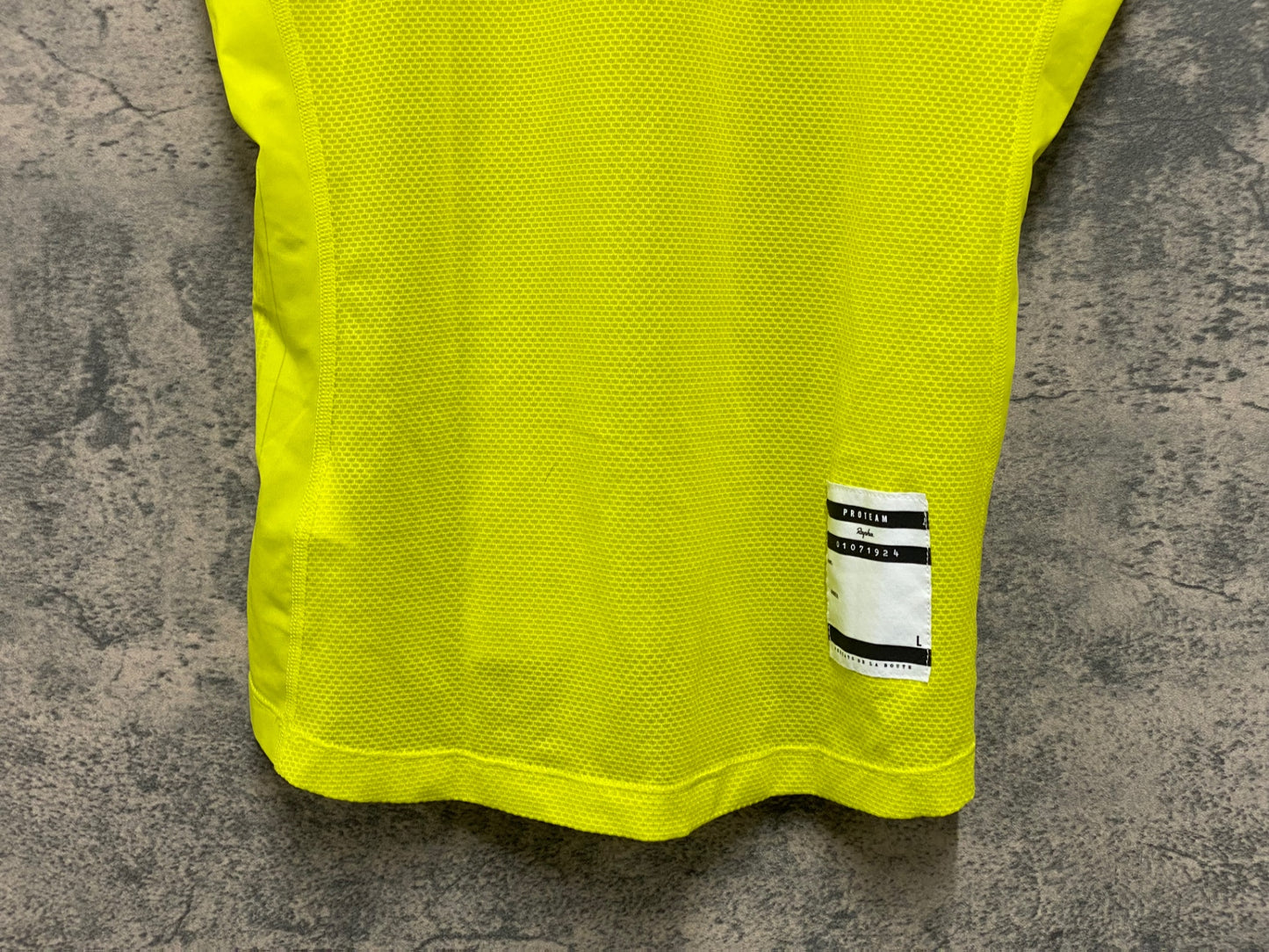 JB025 ラファ Rapha PRO TEAM BASE LAYER - SLEEVELESS ノースリーブ ベースレイヤー 黄 L