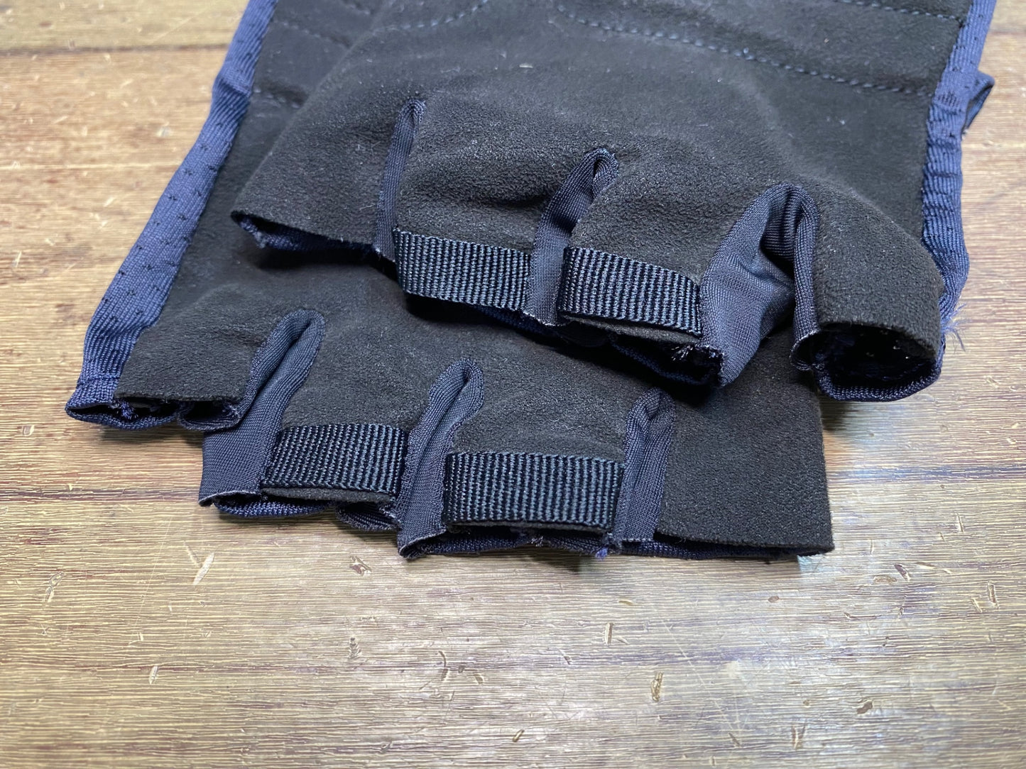 JB092 ラファ Rapha BREVET MITTS 指切り グローブ 紺 ※サイズ不明、タグカット